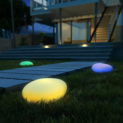 Garden Pathway and Landscape Decorative Solar LED Cobblestone Light