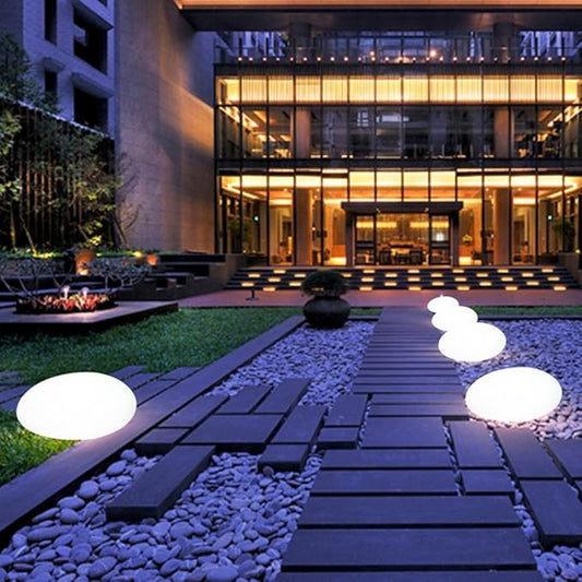 Garden Pathway and Landscape Decorative Solar LED Cobblestone Light