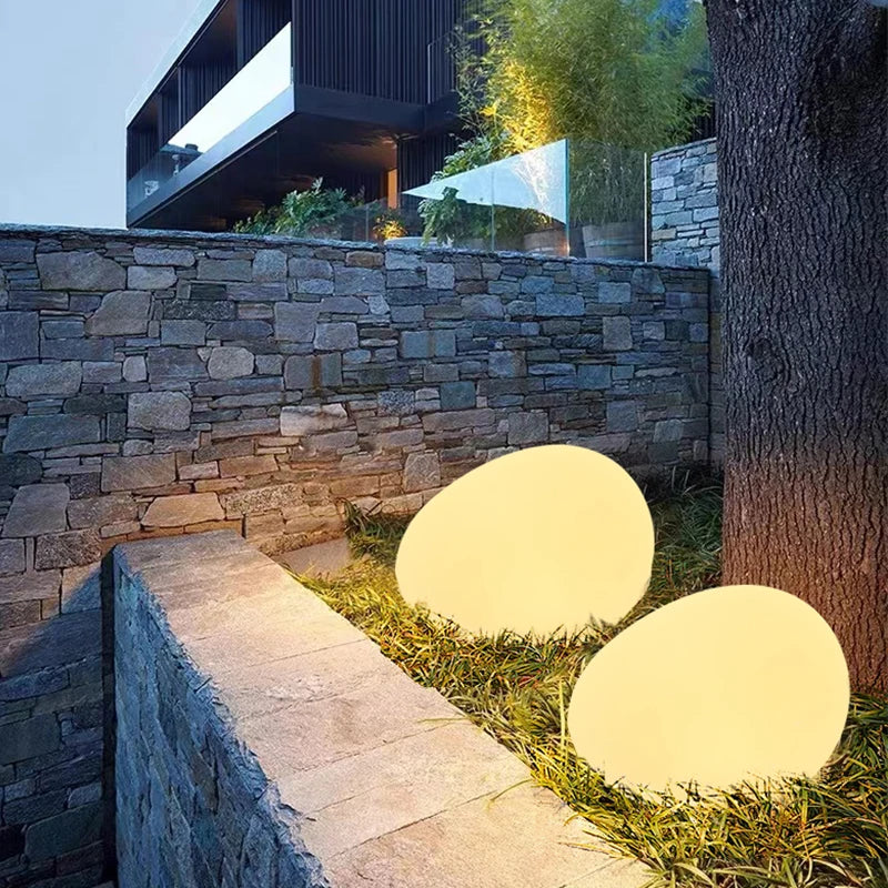 Garden Pathway and Landscape Decorative Solar LED Cobblestone Light