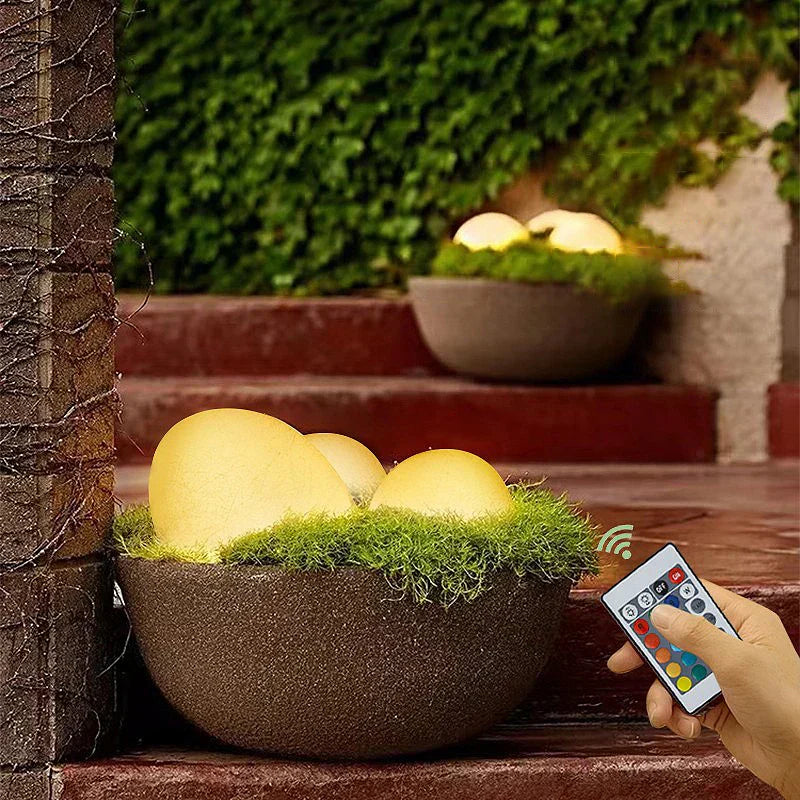 Garden Pathway and Landscape Decorative Solar LED Cobblestone Light