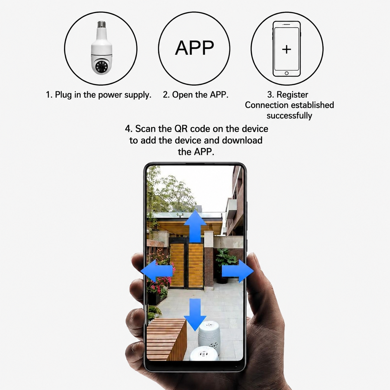 Smart Security Camera | 360° View | Full HD Night Vision