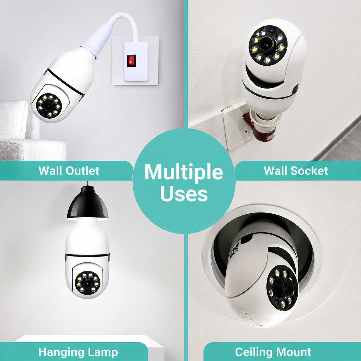 Smart Security Camera | 360° View | Full HD Night Vision