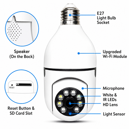 Smart Security Camera | 360° View | Full HD Night Vision