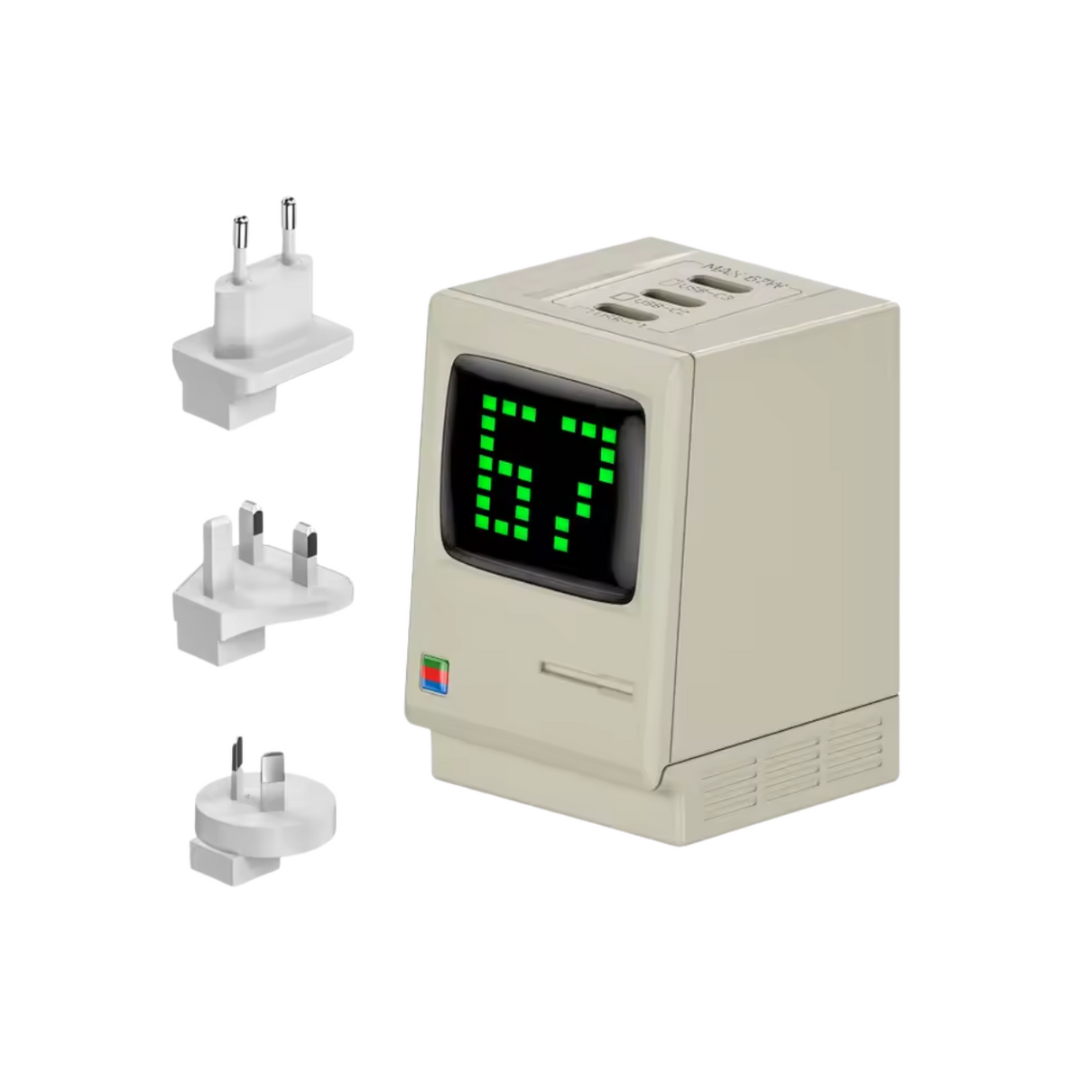 67W Smartphone Charger in Retro Vintage Style