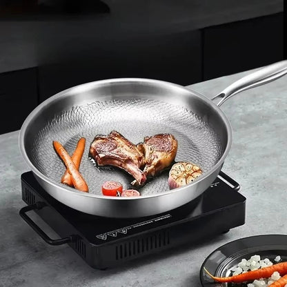 Titanium Hammered Nonstick Frying Pan for Induction Stoves and Modern Kitchens