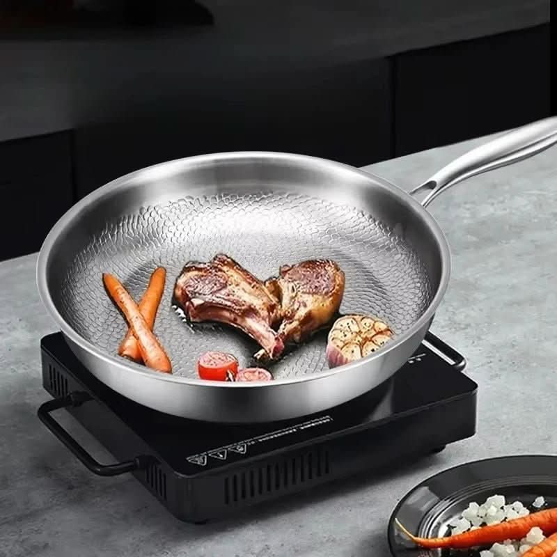 Titanium Hammered Frying Pan for Cooking