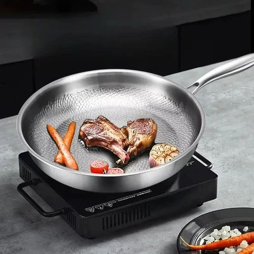 Titanium Hammered Frying Pan for Cooking