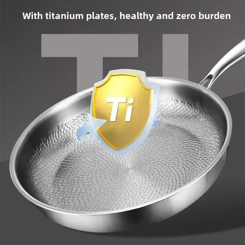 Titanium Hammered Frying Pan for Cooking