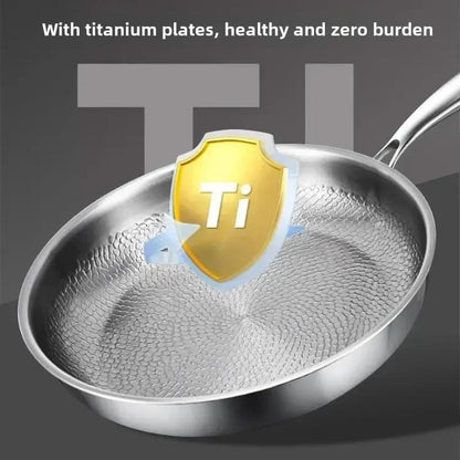 Titanium Hammered Frying Pan for Cooking