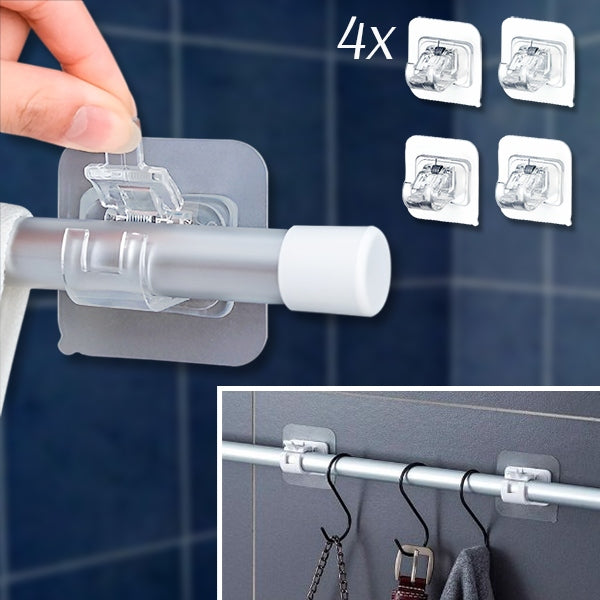 Adhesive Wall Hooks Set of 4 | No Drill, Easy Installation