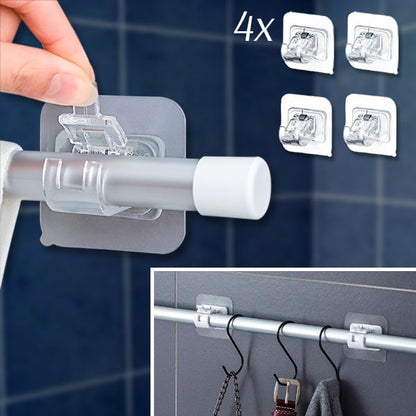 Adhesive Wall Hooks Set of 4 | No Drill, Easy Installation