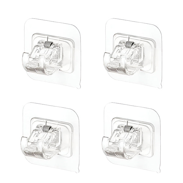 Adhesive Wall Hooks Set of 4 | No Drill, Easy Installation