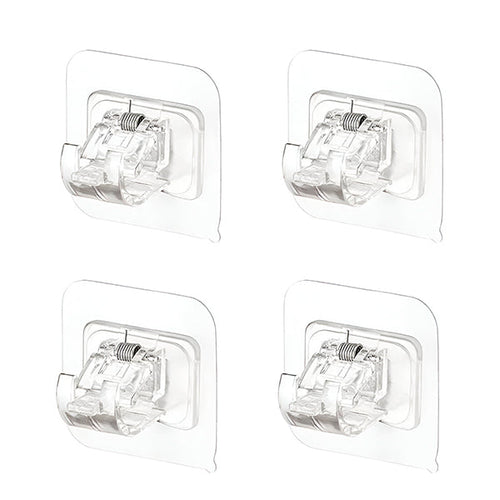 Adhesive Wall Hooks Set of 4 | No Drill, Easy Installation