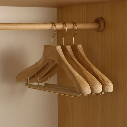 Wooden Hangers for Stylish Closet Organization – Wide Design
