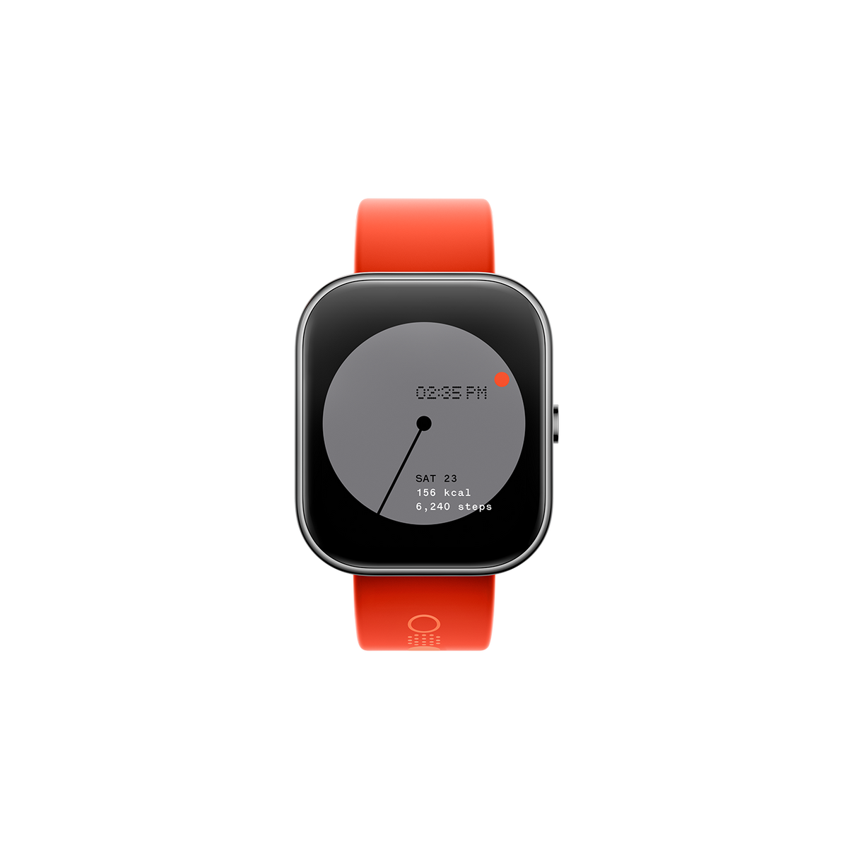 UrbanFlex Smart Watch with Vibrant Orange Strap