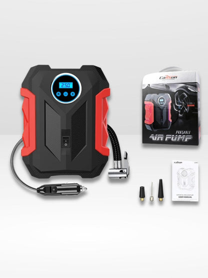 Compact Tire Inflator with Low Noise Operation