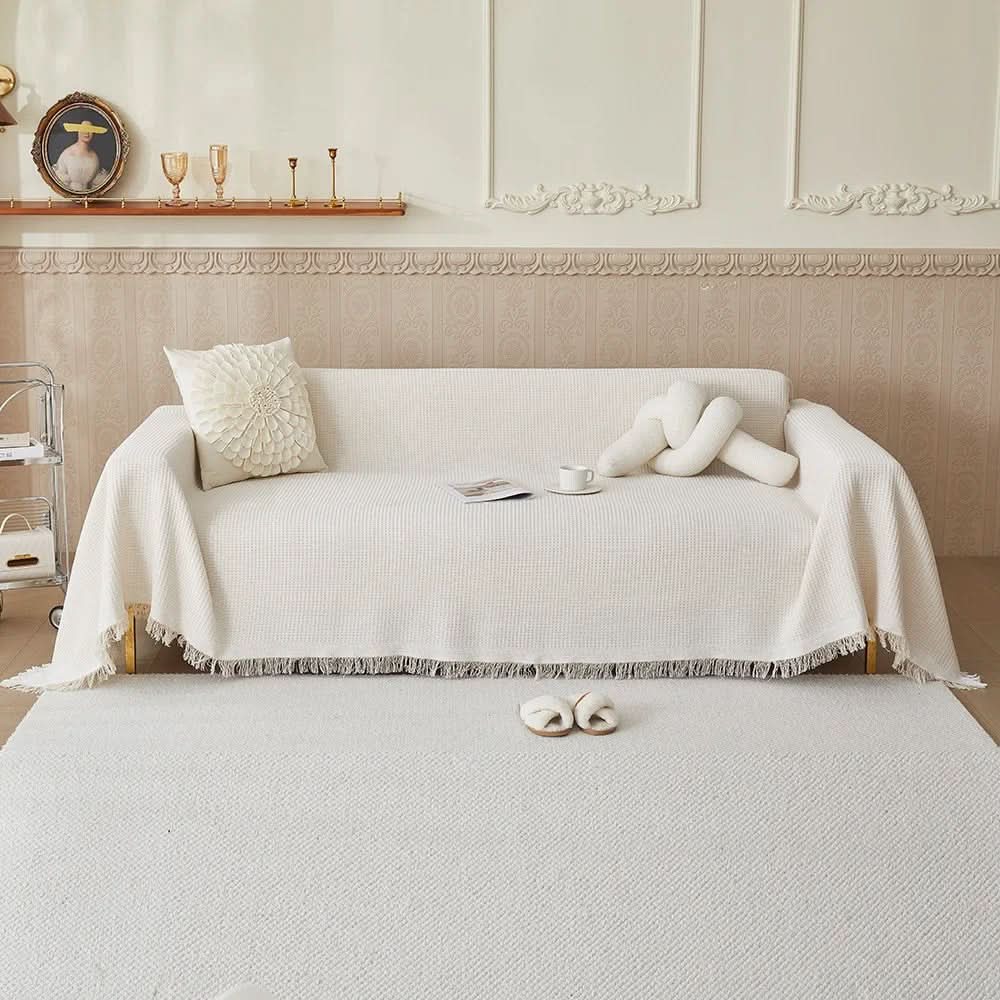Washable Cotton Sofa Slipcover – Breathable Furniture Protector for Comfort and Stain Resistance
