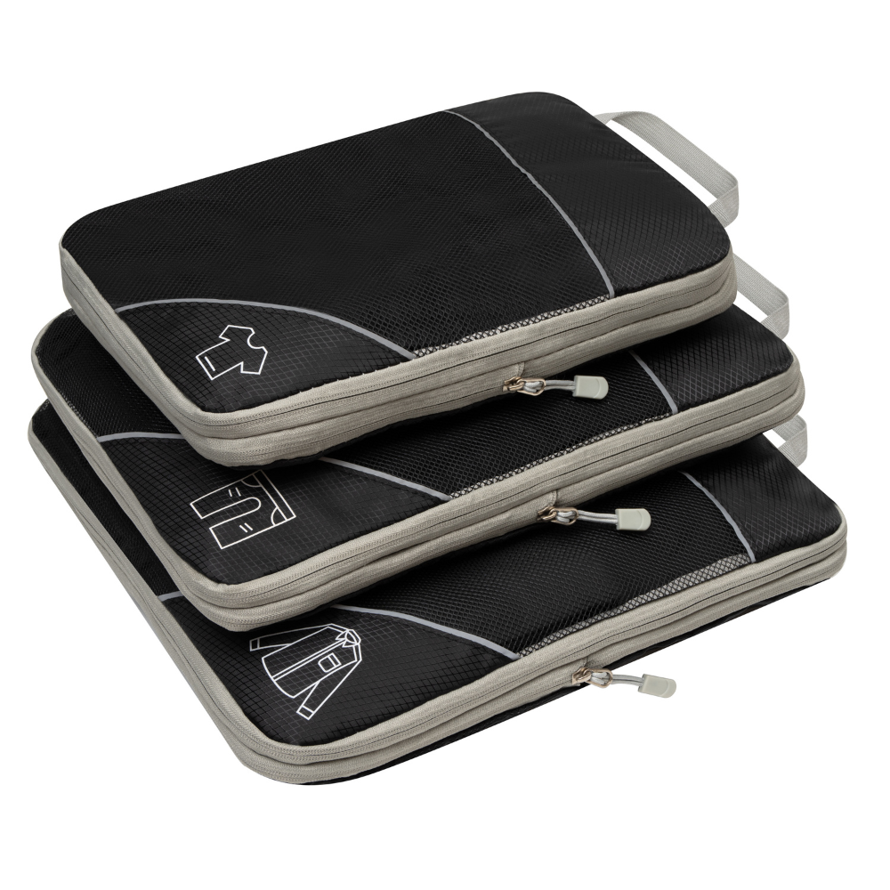 Compression Travel Set – Space-Saving Packing Cubes for Organized Luggage