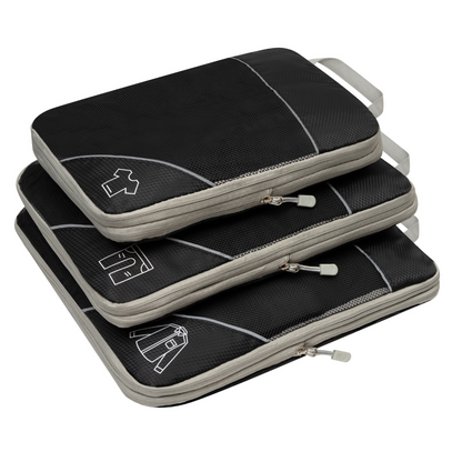 Compression Travel Set – Space-Saving Packing Cubes for Organized Luggage