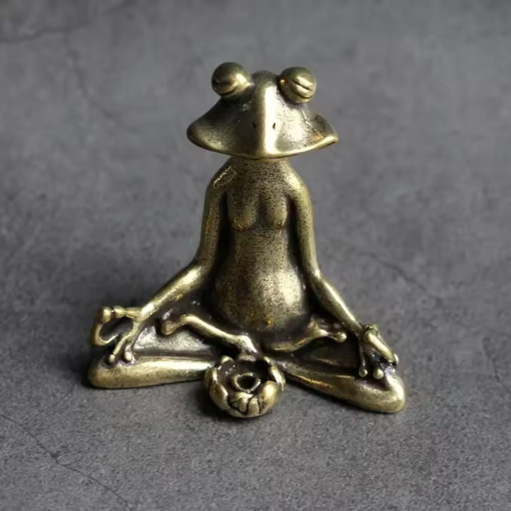 Serenity Frog Zen Figurine for Tranquil Spaces
