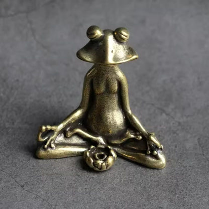 Serenity Frog Zen Figurine for Tranquil Spaces