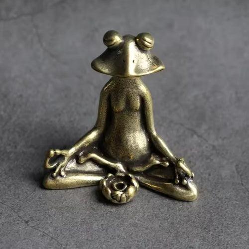 Serenity Frog Zen Figurine for Tranquil Spaces