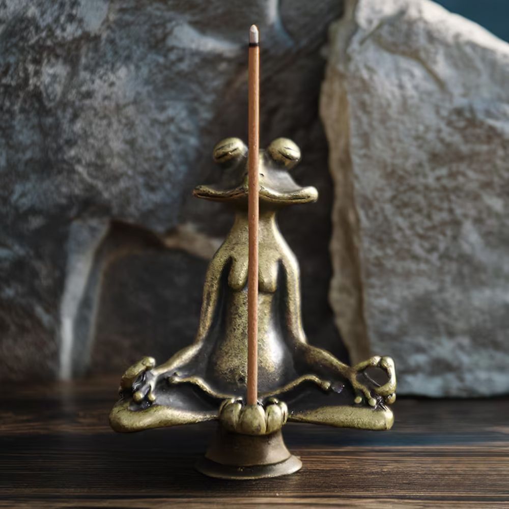 Serenity Frog Zen Figurine for Tranquil Spaces