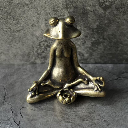 Serenity Frog Zen Figurine for Tranquil Spaces