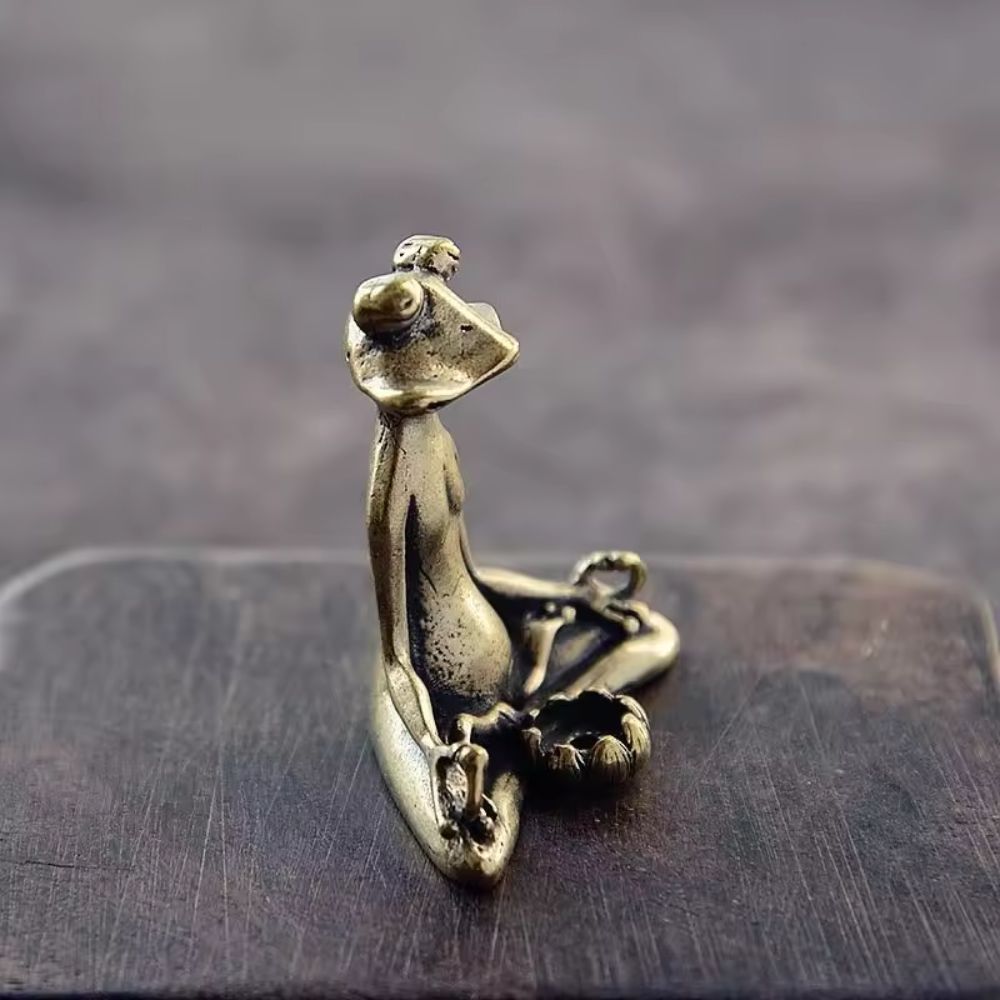 Serenity Frog Zen Figurine for Tranquil Spaces
