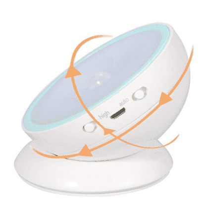 LED Motion Sensor Light with 360-Degree Rotation