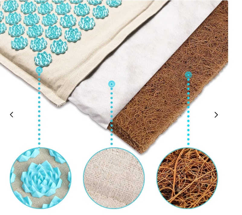 Acupressure Mat Set with Pillow and 5500 Points for Relaxation