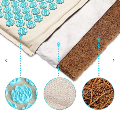 Acupressure Mat Set with Pillow and 5500 Points for Relaxation