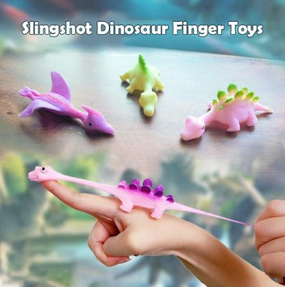 Dino Launchers Set of 5 | Soft TPR Slingshots for Fun Playtime
