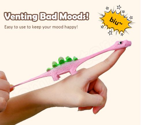 Dino Launchers Set of 5 | Soft TPR Slingshots for Fun Playtime