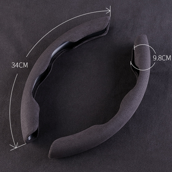 Enhanced Grip Steering Wheel Covers for Cars (Set of 2)