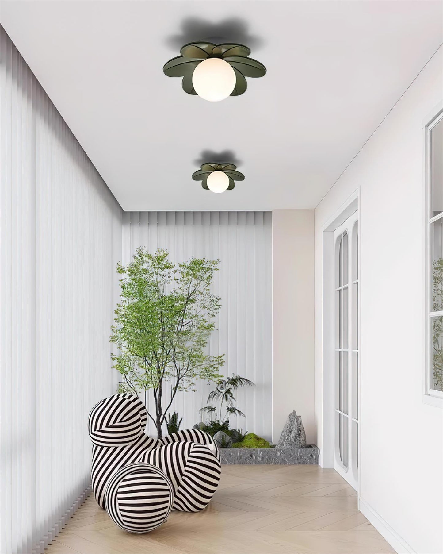 Ceiling Lights with Floral Design for Charming Ambiance