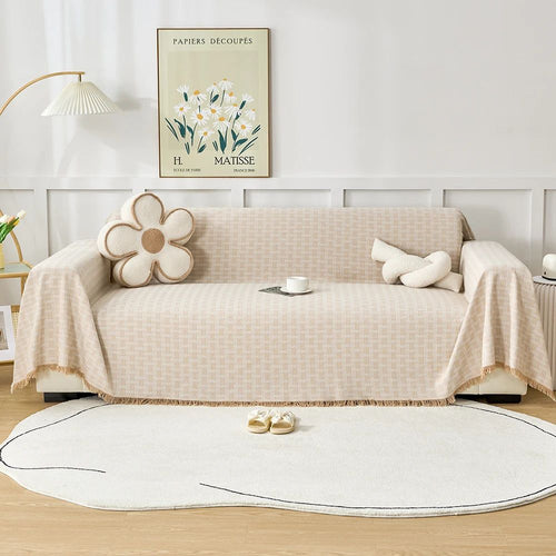 Tranquil Touch Geometric Sofa Protector