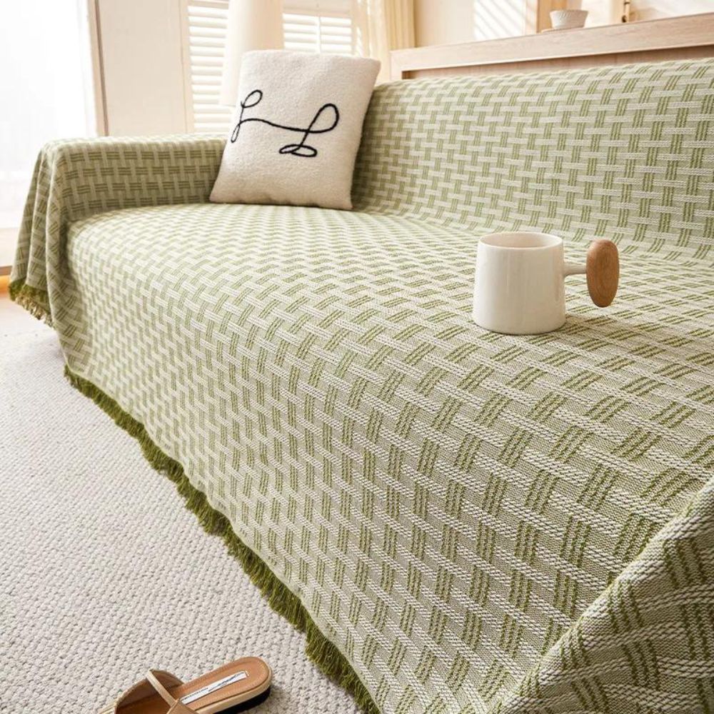 Tranquil Touch Geometric Sofa Protector