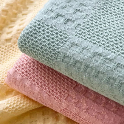 Serene Waffle Weave Blanket for Stylish Relaxation