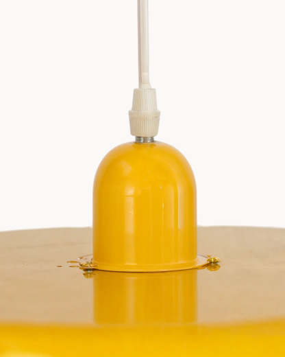 Modern Statement Pendant Light in Retro Orange Design
