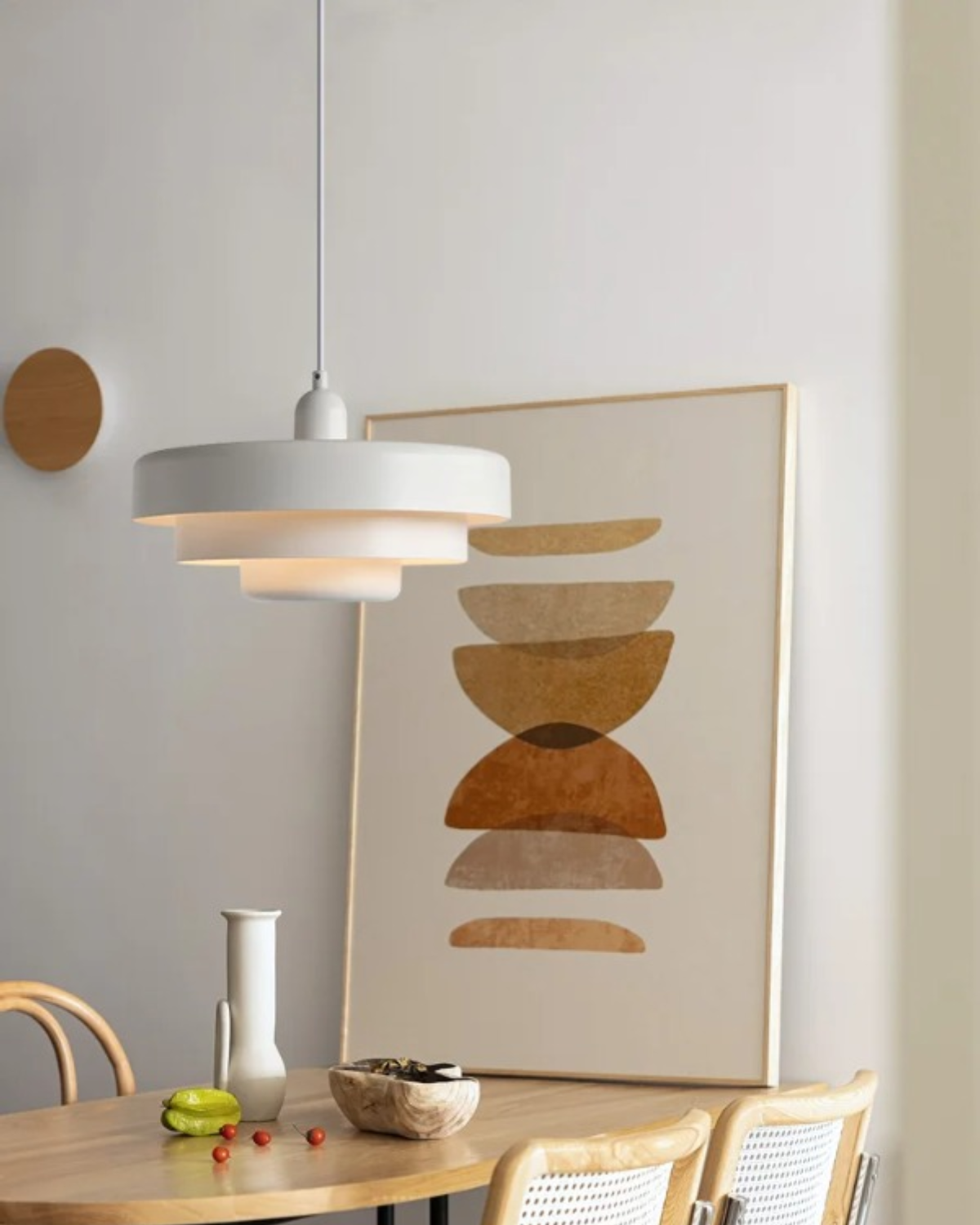 Modern Statement Pendant Light in Retro Orange Design