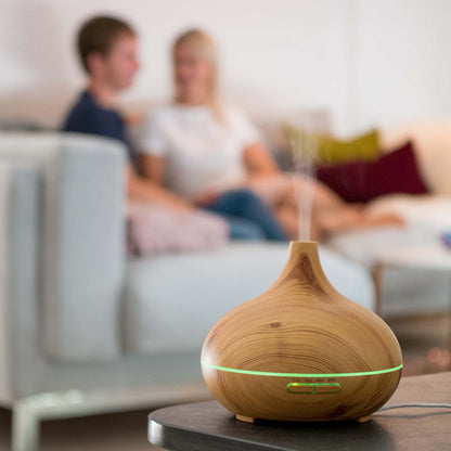 Wooden Design Ultrasonic Aroma Diffuser with LED Light