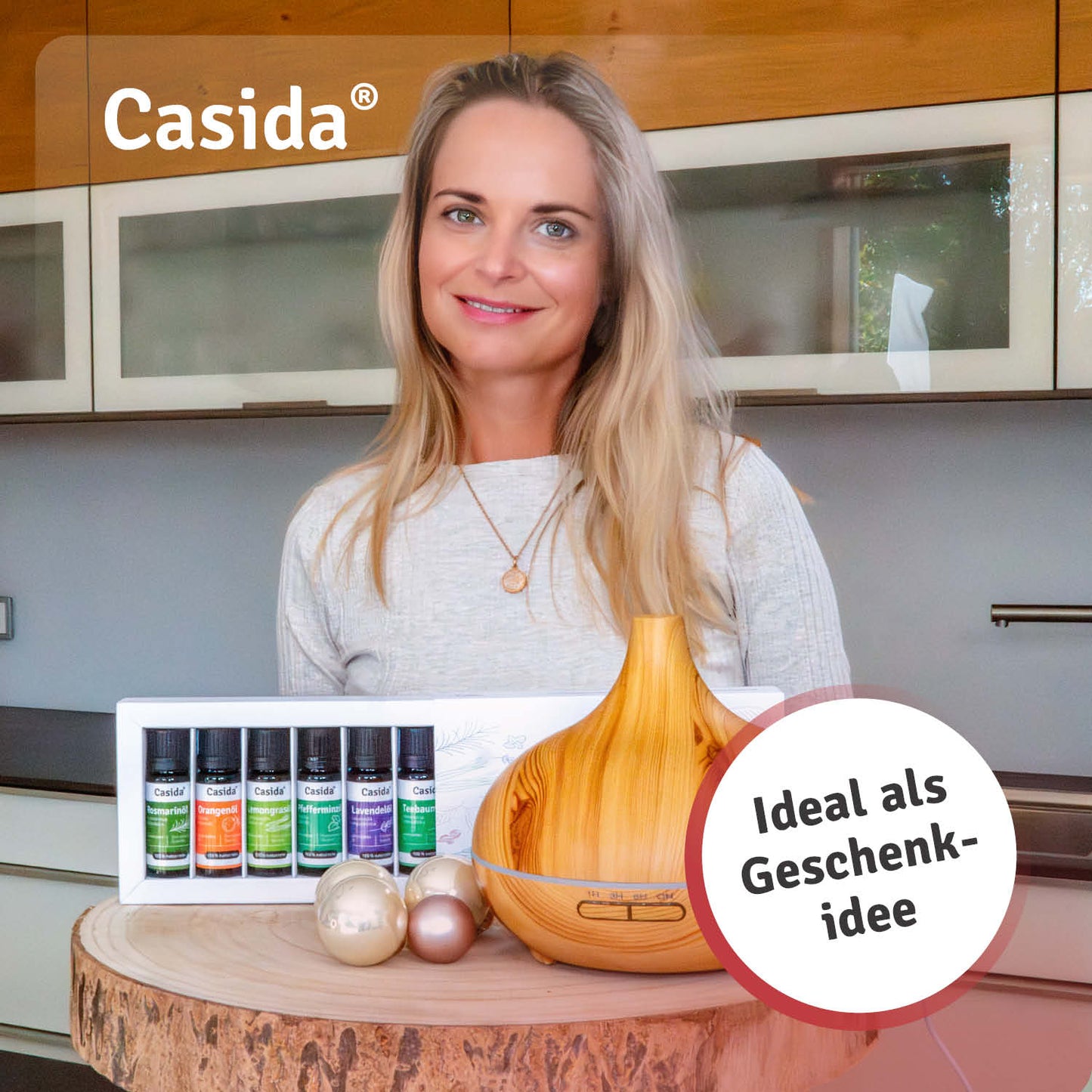 Wooden Design Ultrasonic Aroma Diffuser with LED Light