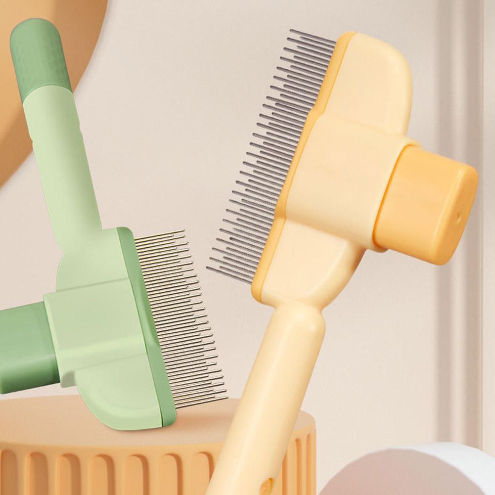 Effortless Pet Grooming Comb with Easy Release Button