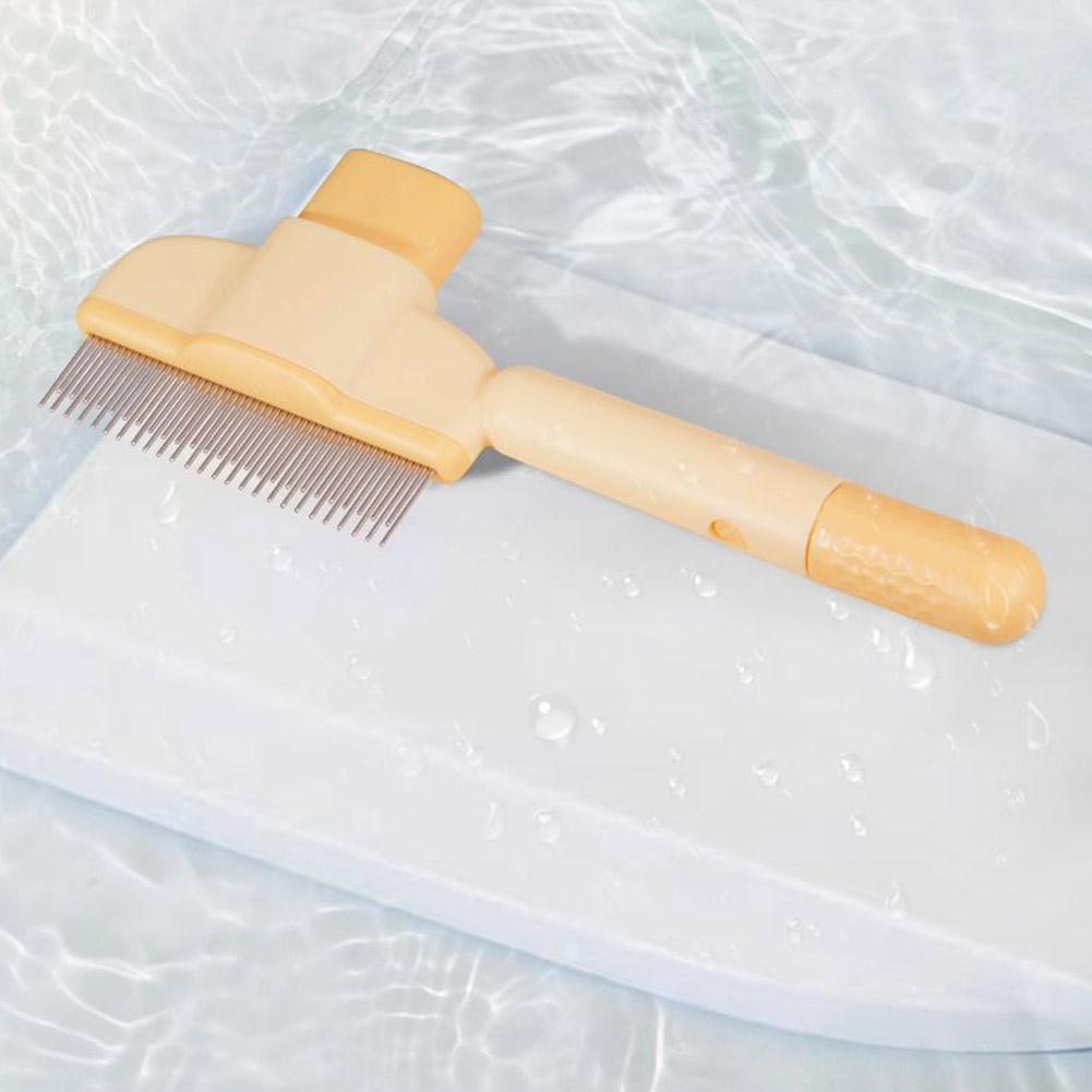 Effortless Pet Grooming Comb with Easy Release Button