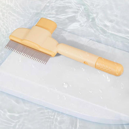 Effortless Pet Grooming Comb with Easy Release Button