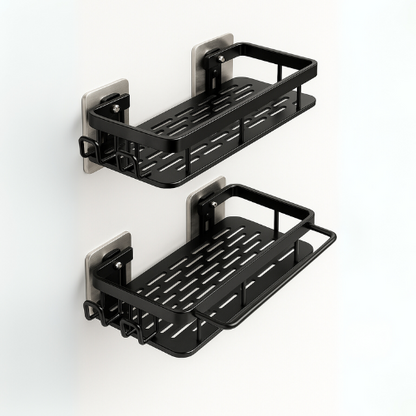 Wall-Mounted Organizer for Shampoo and Shower Essentials