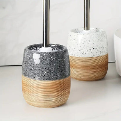 Stylish Toilet Brush and Holder Duo for Modern Bathrooms