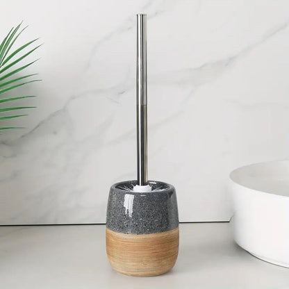 Stylish Toilet Brush and Holder Duo for Modern Bathrooms