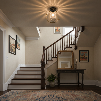 Ceiling Light Fixture with Bird Design